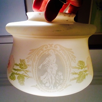 Bohemian? Mt Washington? Webb? Cameo Portrait? Lamp Shade - Art Glass