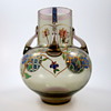 Enameled French vase in the Japonisme style (a la Japonaise), ca. 1880