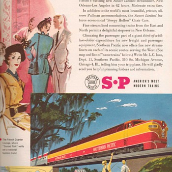 1951 - Southern Pacific Railroad Advertisement