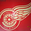 Vintage Olympia Stadium Detroit Red Wings Hockey WWJ Advertising Sign