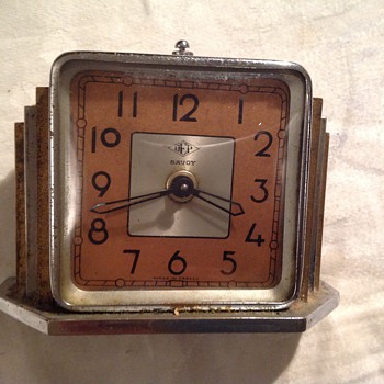 1920's-1930's Art Deco French Dep "Savoy" alarm clock. - Clocks