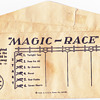 Vintage cigarette  Horse Racing ticket . Beware of catching self on fire 