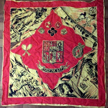 "Zazpiak Bat" Basque Scarf / Handkerchief / Tablecloth