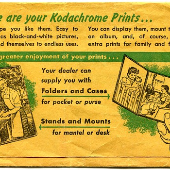 Vintage Kodachrome Print Folder - Cameras