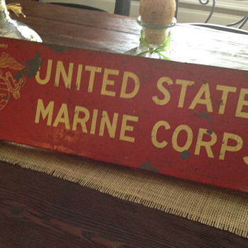 Would like information on this sign my husband found in shed
