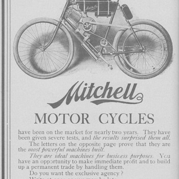 1902 Mitchell Motor Bicycle Advertisement