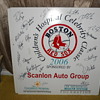 Red Sox boards full of autographs