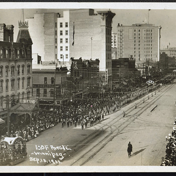 Oddfellows Parade Sept. 18, 1912, Winnipeg Manitoba - Postcards