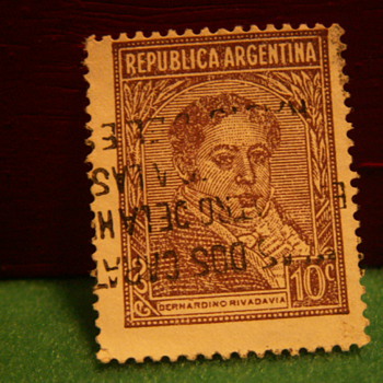 Vintage Republica Argentina 10c Stamp - Stamps