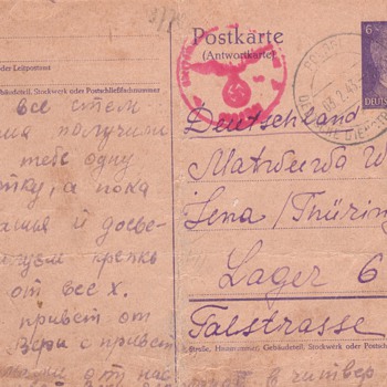 WWII world war 2 post cards german russian