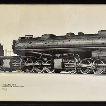1960s Southern Pacific Cab Forward Locomotive Drawing