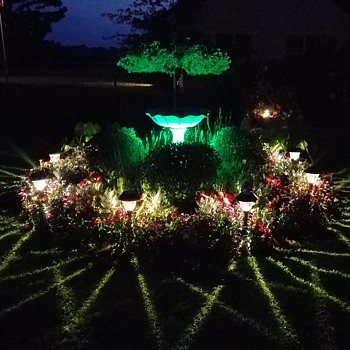 Flower Gardens at night - Visual Art