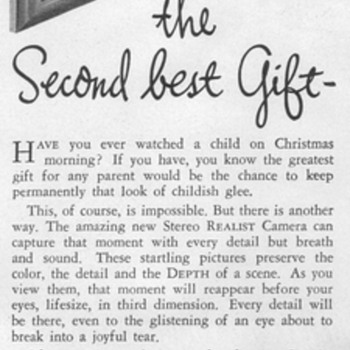 1948 - Realist Stereo Camera Advertisement