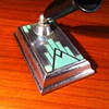 Deco Chrome Pen Holder