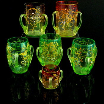 Bohemian Loving Cups (tygs) - Art Glass