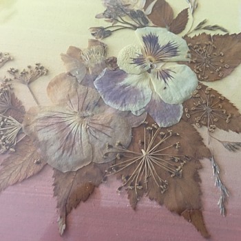 Russian folk art pressed flowers - Visual Art