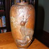 Copper urn with deer
