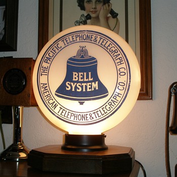 The Pacifice Telephone & Telegraph Glass Globe