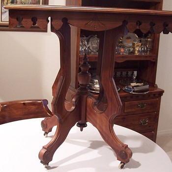 Family end table that supposedly has been around for 150 years - Furniture