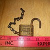 Brass key lock