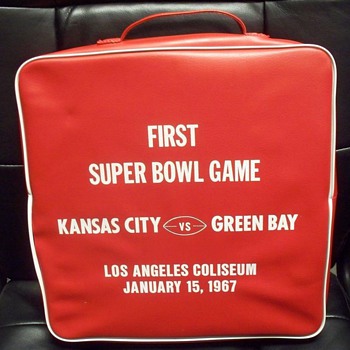 First Superbowl seat cushion - Football