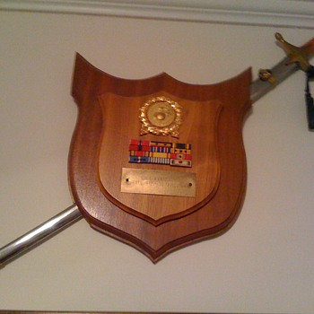 Grandfathers USMC plaque 