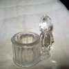 Old glass candy cup