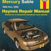 Haynes Repair Manual - Ford Taurus & Mercury Sable