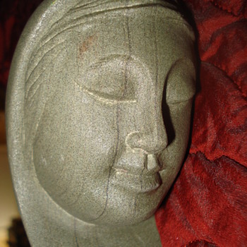 CERAMIC MOTHER AND CHILD FACE