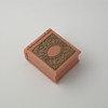 salmon pink book ring box