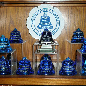 The Bell System Blue Bell Paperweights - Telephones