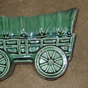 Wagon planter - Art Pottery