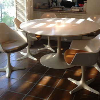 Burke 60" Tulip table and 7- 116 chairs
