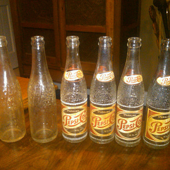 old Pepsi bottles