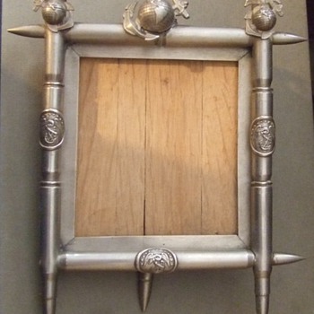 USMC Trench Art photo frame