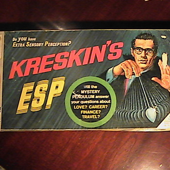 Kreskin's ESP by Milton Bradley 1967 - Games