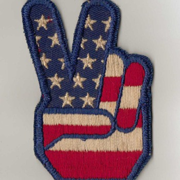 1970's Peace Symbol Patch - Sewing
