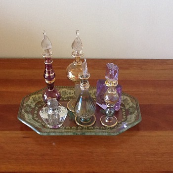 Collection of Modern Decorative Perfume Bottles - Art Glass