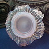 Kralik Pink Opalescent Floriform Open Salt Dip