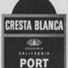 1950 Cresta Blanca Advertisements