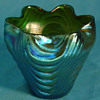Loetz Creta Silberiris Wellenoptisch Vase c. 1900