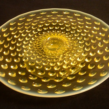VERY RARE FENTON HOBNAIL SWEATMEAT PLATE/TRAY