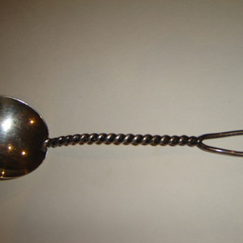 Sterling Twist Sugar Spoon