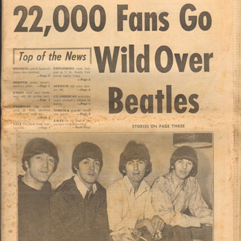 Beatles newspaper-1966 - Music