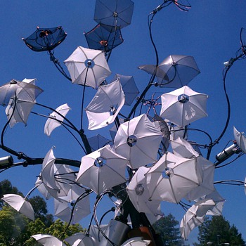 Sculpture and fire at the Maker Faire