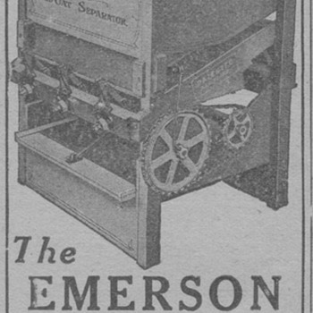 1919 Emerson Wild Oat Seperator