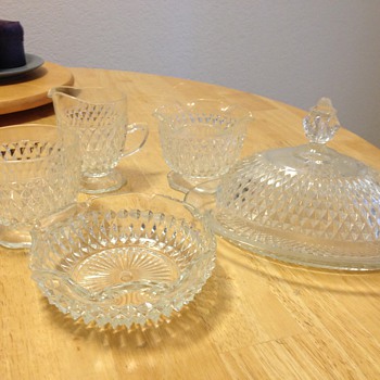 Glassware set diamond cut?