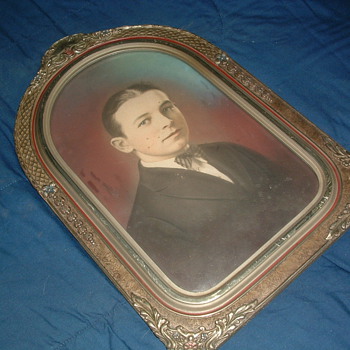 Old Vintage Photo in frame with Domed Glass - Photographs