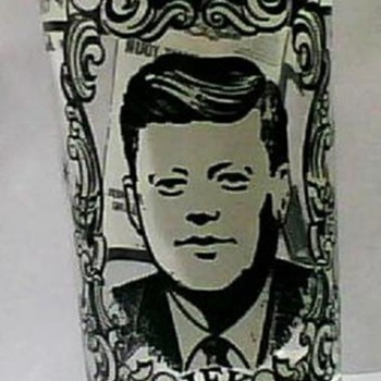 JFK  1917-1963 Inaugural Address Drinking Glass