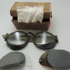 WWII German Motorcycle/Riding Goggles - 2 Sets of Replaceable Lenses - Original Box and Cleaning Cloth